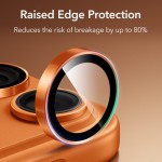 ESR Armorite Προστατευτικό Γυαλί Φακού Κάμερας iPhone 17 Pro/Pro Max, 16 Pro/Pro Max, 15 Pro/Pro Max, 14 Pro/Pro Max - Orange