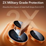 ESR Armorite Προστατευτικό Γυαλί Φακού Κάμερας iPhone 17 Pro/Pro Max, 16 Pro/Pro Max, 15 Pro/Pro Max, 14 Pro/Pro Max - Orange