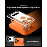 Spigen Glass tR EZ Fit Optik Pro XL Κάμερα Προστατευτικό για iPhone 17 Pro Max (Πορτοκαλί) AGL10650