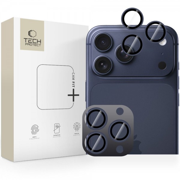 Tech-Protect Camring Fit+ Κάλυμμα Φακού Κάμερας για iPhone 14 Pro/14 Pro Max/15 Pro/15 Pro Max/16 Pro/16 Pro Max/17 Pro/17 Pro Max