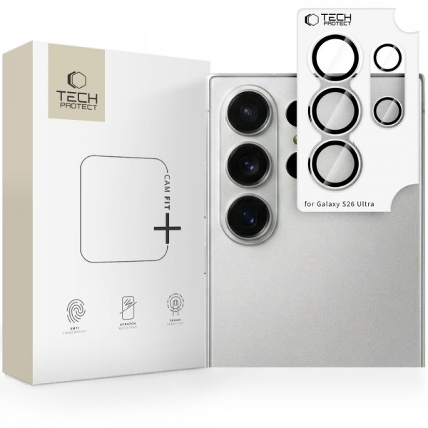 Tempered Glass Αντιχαρακτικό για Φακό Κάμερας Samsung Galaxy S26 Ultra Tech-Protect Camring Fit+ Clear