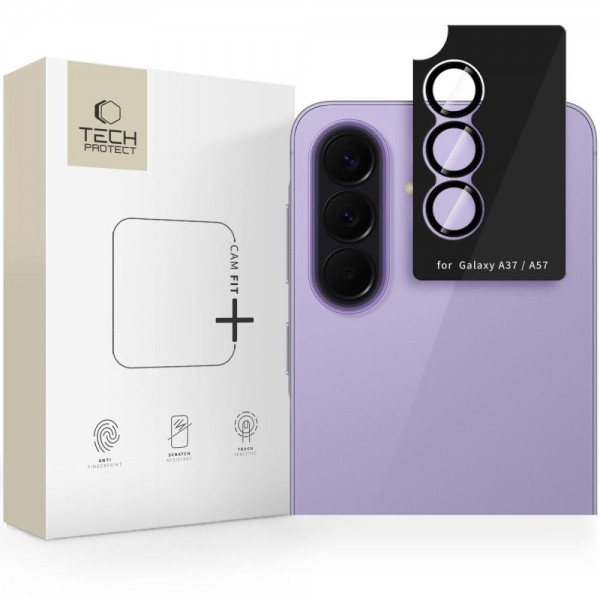 Tempered Glass Samsung Galaxy A57 / A37 Tech-Protect Camring Fit+ Αντιχαρακτικό Γυαλί Προστασίας για Φακό Κάμερας - Black