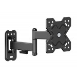 POWERTECH PT-1278 Επιτοίχια Βάση Τηλεόρασης 13-32'' έως 20kg Full Motion, Μαύρη