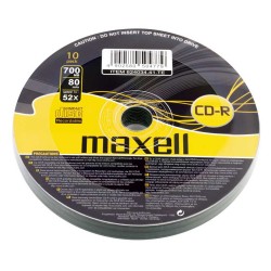Maxell CD-R 700MB 80min 52x, 10 Τεμάχια Spindle