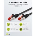 GOOBAY καλώδιο δικτύου 68694, CAT 6 S/FTP, copper, 250MHz, 10m, μαύρο