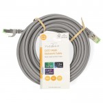 NEDIS Καλώδιο δικτύου CAT 7, S/FTP, 10m σε γκρι χρώμα. CCGL85420GY100