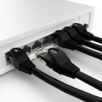 POWERTECH καλώδιο δικτύου CAB-N402, Cat 6 U/UTP, CCA, 250Hz, 0.5m, μαύρο