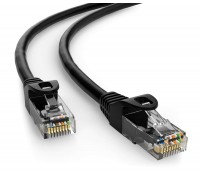 POWERTECH καλώδιο δικτύου CAB-N402, Cat 6 U/UTP, CCA, 250Hz, 0.5m, μαύρο