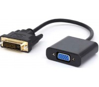 POWERTECH αντάπτορας DVI(M) σε VGA(F), 1080p, Active, 0.20, μαύρος