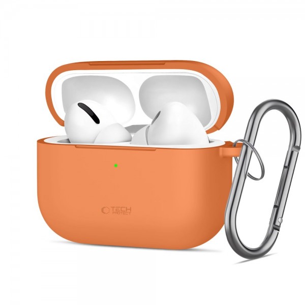 Tech-Protect Silicone Hook Θήκη για Apple AirPods Pro 3 Cosmic Orange