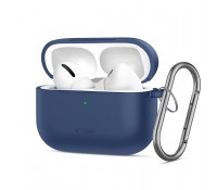 Θήκη Σιλικόνης με Καραμπίνερ για Apple AirPods Pro 3 Tech-Protect Navy Blue