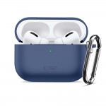 Θήκη Σιλικόνης με Καραμπίνερ για Apple AirPods Pro 3 Tech-Protect Navy Blue
