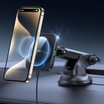 ESR HaloLock Magnetic MagSafe Dashboard Car Mount Wireless Charger Qi2 15W – Μαύρο ESR HaloLock Magnetic MagSafe Dashboard Car Mount Wireless Charger Qi2 15W – Μαύρο