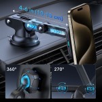 ESR HaloLock Magnetic MagSafe Dashboard Car Mount Wireless Charger Qi2 15W – Μαύρο ESR HaloLock Magnetic MagSafe Dashboard Car Mount Wireless Charger Qi2 15W – Μαύρο