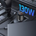 Tech-Protect CC04 3-Port Car Charger PD 130W – Μαύρο Tech-Protect CC04 3-Port Car Charger PD 130W – Μαύρο