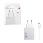Xiaomi HyperCharge GaN 120W Φορτιστής USB-A με Καλώδιο USB-A σε USB-C 6A – Λευκό Xiaomi HyperCharge GaN 120W Φορτιστής USB-A με Καλώδιο USB-A σε USB-C 6A – Λευκό