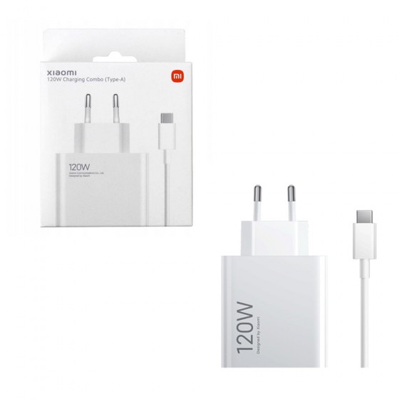 Xiaomi HyperCharge GaN 120W Φορτιστής USB-A με Καλώδιο USB-A σε USB-C 6A – Λευκό