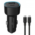 POWERTECH Φορτιστής Αυτοκινήτου PT-1230, USB/USB-C, 48W, Μαύρος