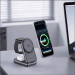 Tech-Protect A53 3-in-1 Μαγνητικός Ασύρματος Σταθμός Φόρτισης MagSafe Qi2.2 25W Σκούρο Γκρι Tech-Protect A53 3-in-1 Μαγνητικός Ασύρματος Σταθμός Φόρτισης MagSafe Qi2.2 25W Σκούρο Γκρι