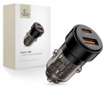 Tech-Protect Φορτιστής Αυτοκινήτου 75W με Θύρες USB-A & USB-C PD, Μαύρος