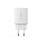 Tech-Protect Φορτιστής Χωρίς Καλώδιο GaN με Θύρα USB-A και 2 Θύρες USB-C 65W Power Delivery / Quick Charge 3.0 Λευκός NCA65W