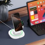 Tech-Protect QI15W-A46 3-σε-1 Μαγνητικός Ασύρματος Φορτιστής MagSafe Λευκός
