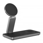 Tech-Protect QI15W-A47 3-σε-1 Μαγνητικός Ασύρματος Φορτιστής MagSafe 15W - Μαύρο