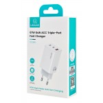 USAMS φορτιστής τοίχου CC265, USB & 2x USB-C, 67W, GaN, λευκός USAMS φορτιστής τοίχου CC265, USB & 2x USB-C, 67W, GaN, λευκός