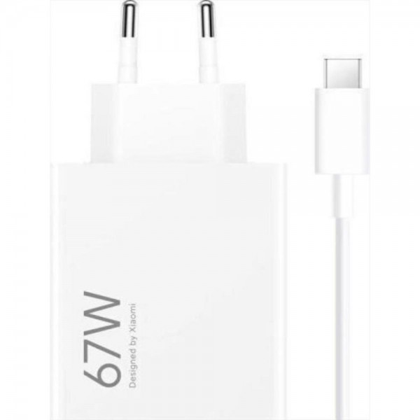 Xiaomi HyperCharge Combo USB-A 67W Λευκό + Καλώδιο USB-A σε USB-C 1m (BHR9465EU)