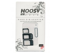 NOOSY Nano SIM & Micro SIM Adapter Set, μαύρο|SIM-001