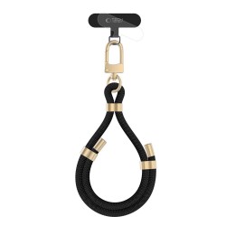 Tech-Protect C4S Rope Wrist Strap – Μαύρο/Χρυσό