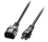 POWERTECH Καλώδιο Τροφοδοσίας CAB-P034, 0.75mm², 1m, Μαύρο