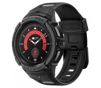 Spigen Rugged Armor Θήκη Σιλικόνης σε Μαύρο χρώμα για το Galaxy Watch5 Pro 45mm