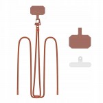 Tech-Protect C5S CrossBody – Λουράκι-κορδόνι για κινητό με 2 αντάπτορες, καφέ Tech-Protect C5S CrossBody – Λουράκι-κορδόνι για κινητό με 2 αντάπτορες, καφέ
