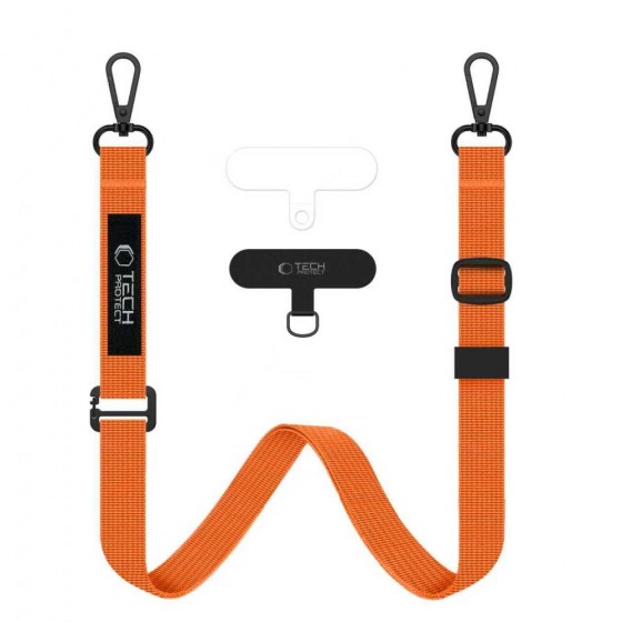 Tech-Protect Universal Rope Crossbody, Cosmic orange, κορδόνι λαιμού για το κινητό C6S