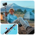 Tech-Protect GA100 Monopad & Selfie Stick για GoPro και DJI, Μαύρο