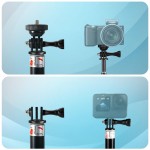 Tech-Protect GA100 Monopad & Selfie Stick για GoPro και DJI, Μαύρο