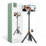 Tech-Protect L03S Selfie Stick Τρίποδο Κινητού με Bluetooth Μαύρο