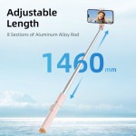 Tech-Protect L09S Bluetooth Selfie Stick με Τρίποδο Ροζ