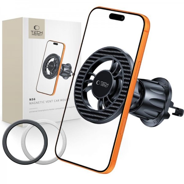 Tech-Protect N56 Βάση Κινητού Αυτοκινήτου με Μαγνήτη MagSafe Μαύρη
