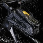 Tech-Protect V2 Universal Τσαντάκι Σκελετού Ποδηλάτου για Κινητό L Μαύρο