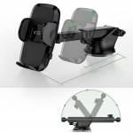 Tech-protect Βάση Κινητού Αυτοκινήτου V3 Universal Windshield and Dashboard Car Mount, Μαύρη