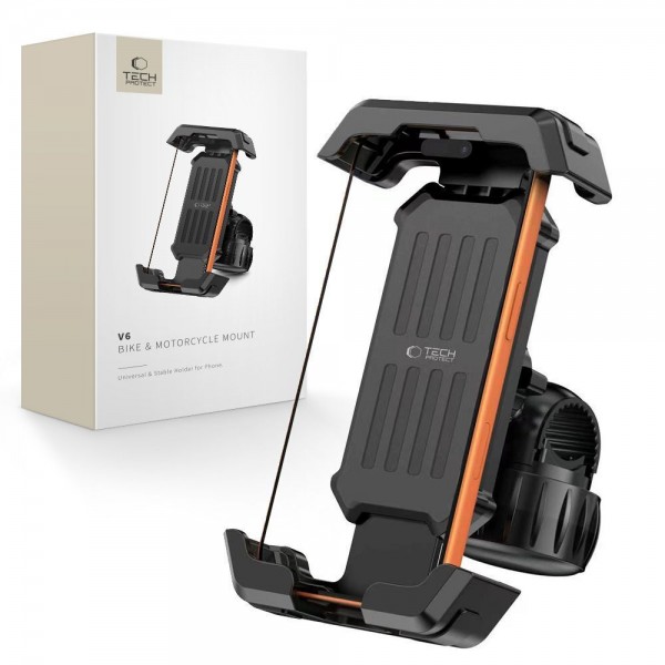 TECH-PROTECT V6 UNIVERSAL BIKE & MOTORCYCLE MOUNT BLACK TECH-PROTECT V6 UNIVERSAL BIKE & MOTORCYCLE MOUNT BLACK
