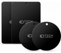 Tech-Protect 4 μεταλλικές πλάκες για Μαγνητική Βάση Στήριξης Κινητού 4τμχ Μαύρα