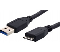 Καλώδιο USB 3.0V (M/Micro) - 1.5 μ - για εξωτερικό σκληρό δίσκο, HDD ex, 2.5 inch, μαύρο, CAB-U004