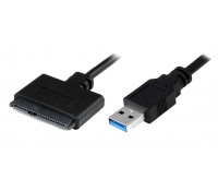 POWERTECH Καλώδιο Σύνδεσης HDD/SSD CAB-U032, USB 3.0 σε SATA, 20cm, Μαύρο