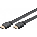 GOOBAY καλώδιο HDMI 77135 με Ethernet, flat, 8K/60Hz, 48 Gbps, 2m, μαύρο