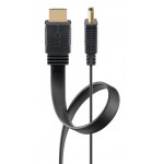 GOOBAY καλώδιο HDMI 77135 με Ethernet, flat, 8K/60Hz, 48 Gbps, 2m, μαύρο