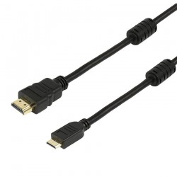 HDMI 19pin σε HDMI Mini - 1.4V / 2F με ethernet Μαύρο - 1.5M
