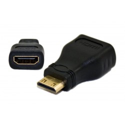 Powertech adapter mini HDMI Αρσενικό / HDMI 19pin Θηλυκό